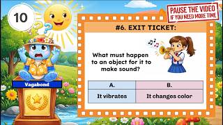 TEKS Science 2nd Grade - 2.8A: Exploring Sound   How Vibrations Create Noise (Exit Ticket)