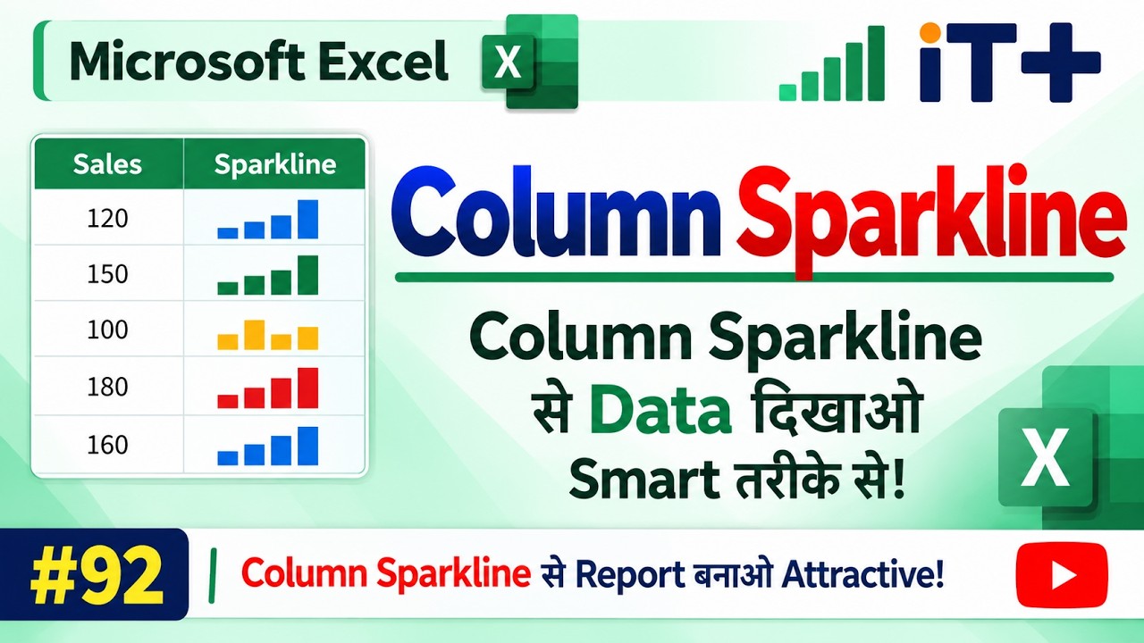 Excel Column Sparkline Tutorial | In-Cell Mini Charts Explained - YouTube