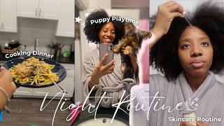 Realistic Night Routine (cooking, playing with puppy, updated skincare routine) by Princess Melissa 304 views 5 months ago 33 minutes