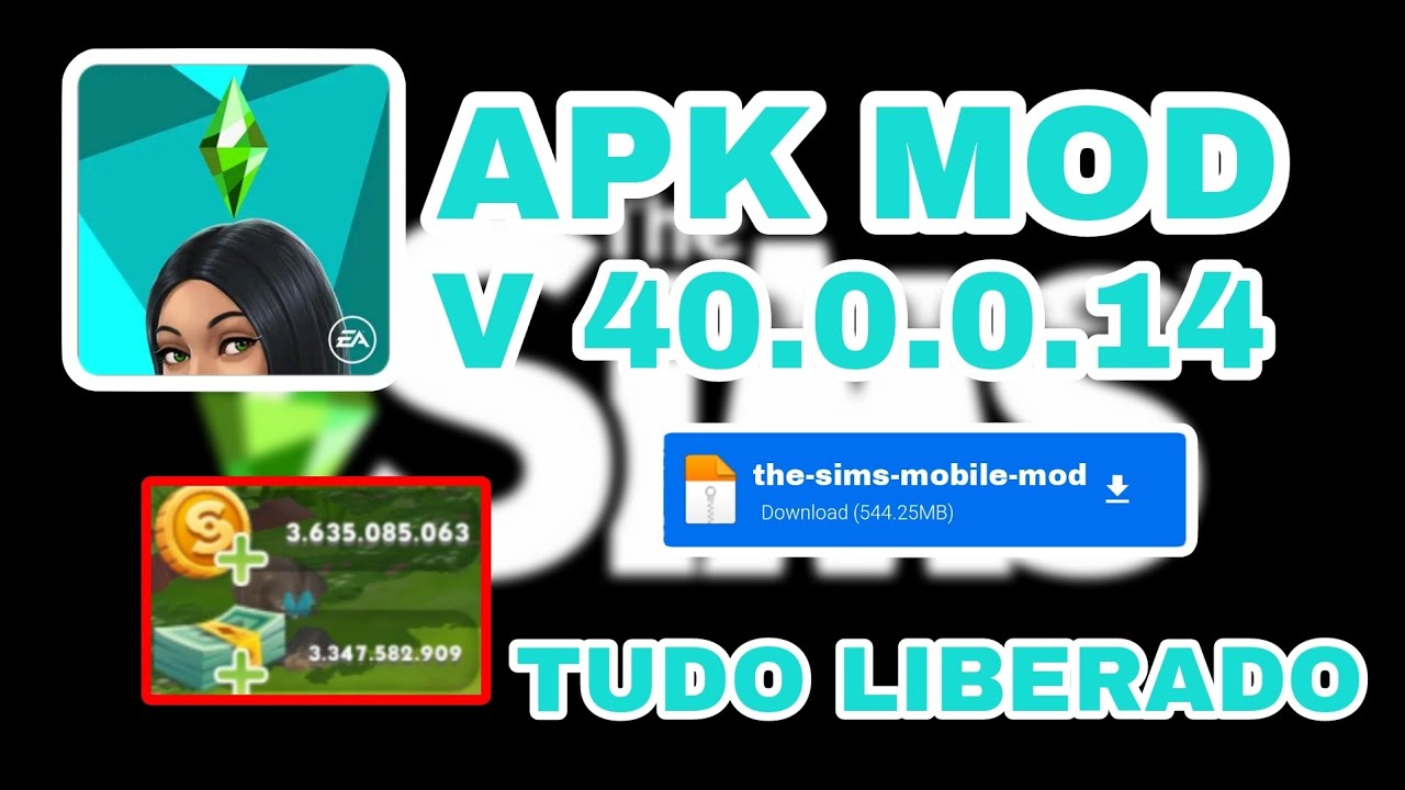 THE SIMS MOBILE APK MOD DINHEIRO INFINITO VERSÃO 40.0.0.146635