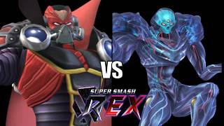 (Smash Rex)  Deathborn Vs Dark Samus