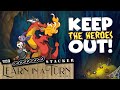 How to play keep the  heroes out brueh games  learn in a turn  the cardboard stacker
