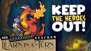 How to Play KEEP THE  HEROES OUT! (Brueh Games) | Learn in a Turn | The Cardboard Stacker screenshot 3