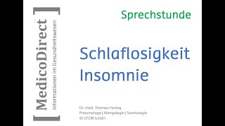 Besser schlafen - Was tun bei Schlaflosigkeit bzw. Insomnie