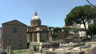 Roman Forum And Trajans Column Rome