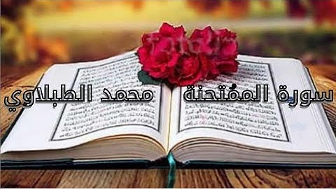 سورة الممٌتحنة للشخ محمد الطبلاوي مجود HD