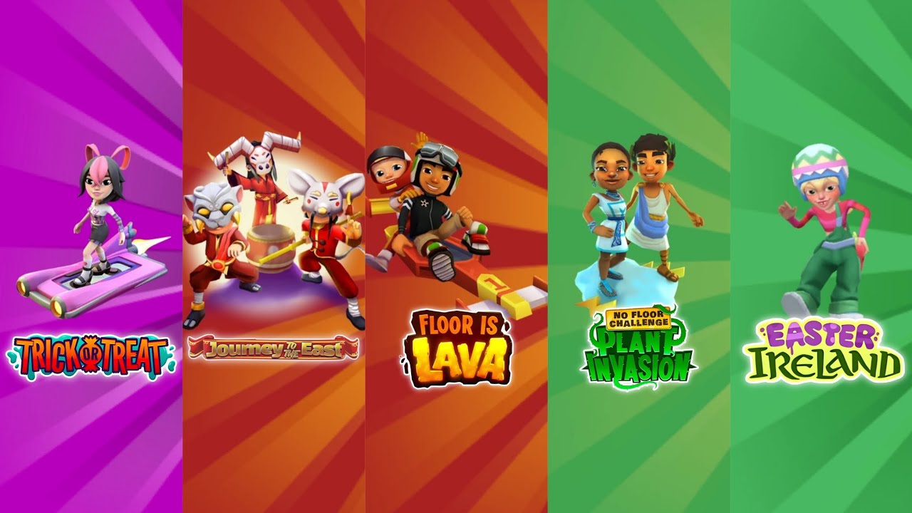 SUBWAY SURFERS: 5 DIFFERENT CITY ON 5 DIFFERENT CHALLENGES || SUBWAY SURFERS HAUNTED HOOD 2024