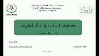 About Video: ESP course overview