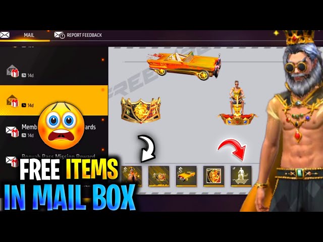 Garena Sent Free Items In Mail Box 🤑 | My Brother's Full Attitude Emperor Items 😨 #shorts #short class=
