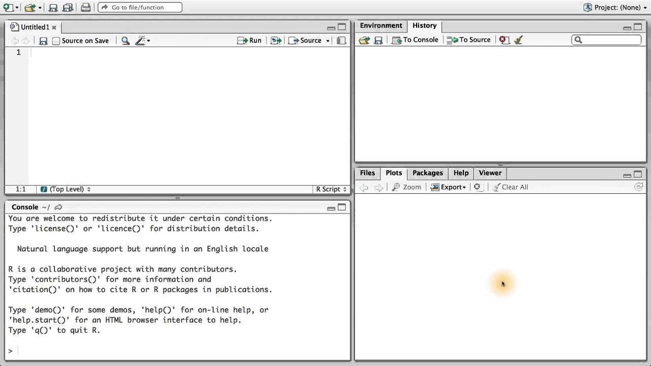 RStudio Layout - Data Analysis with R - YouTube