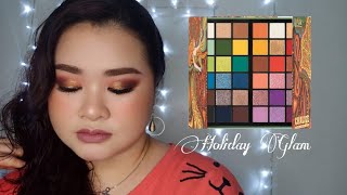 Warm Tone Holiday Glam | IMAGIC  Holy Grail 36 Color Double Cover Eyeshadow Palette