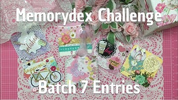 Memorydex Challenge:  Batch 7 Entries