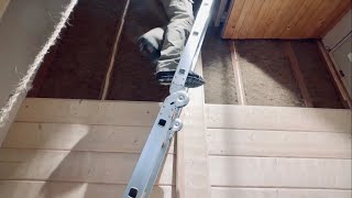 Renovation More Log Wall.