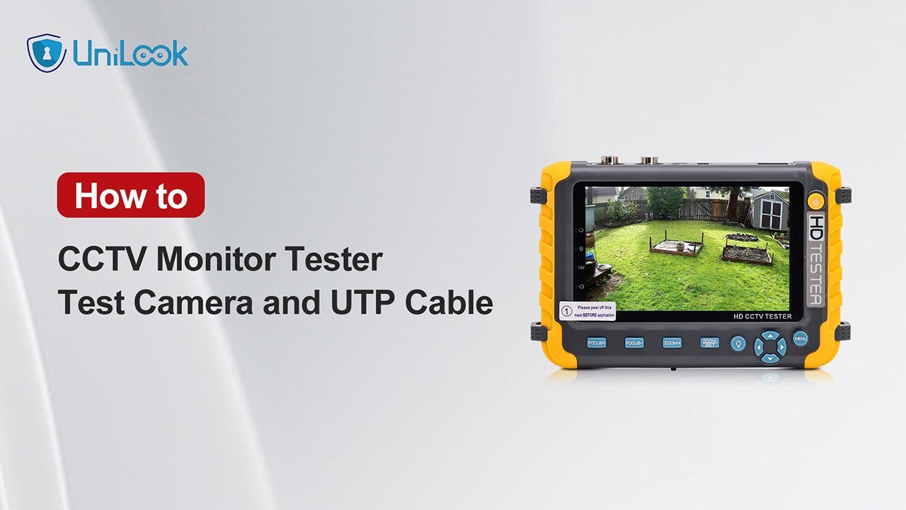 How to CCTV Monitor Tester Test Camera and UTP Cable YouTube