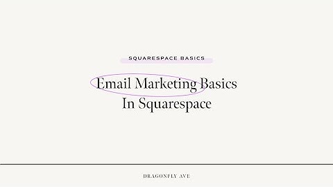 Email Marketing Basics for Squarespace (Get your email platform connected!) #squarespace #email
