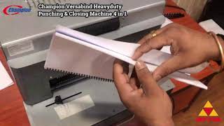 Champion Versabind Heavy-duty Punching & Closing Machine 4 in 1