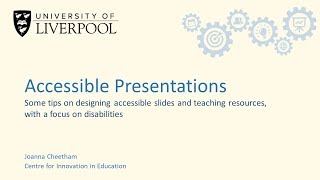 Accessible Presentations