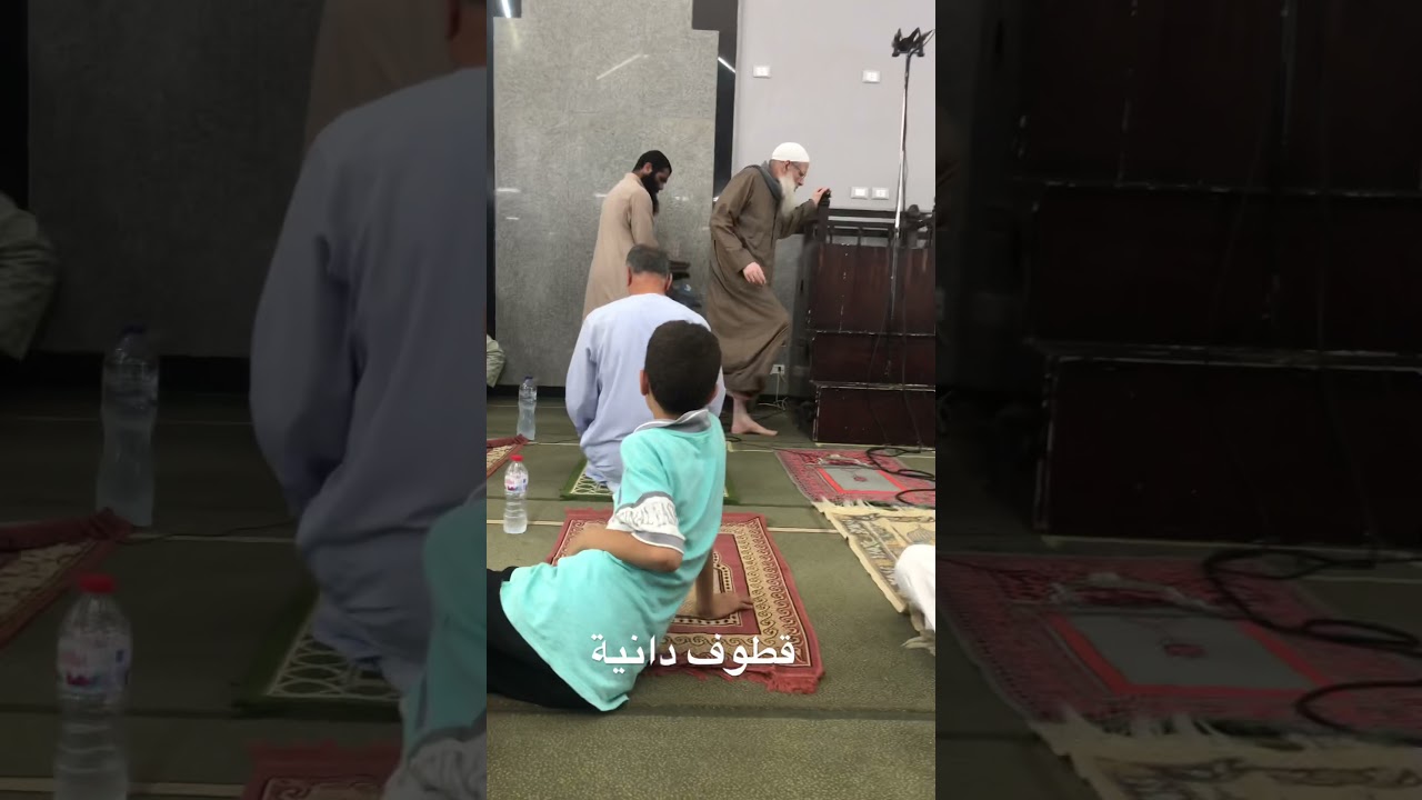 دخول الشيخ رسلان حفظه الله تعالى مسجده اليوم