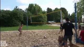 Beach Volleyball FAIL Face to Crotch