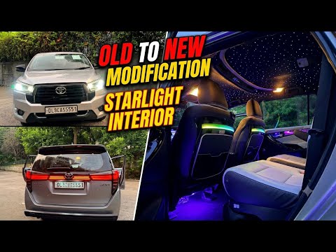 Old Innova Crysta to New: Starlight, Luxury Interior, and Lights Upgrade ✅ | Innova Crysta Modified