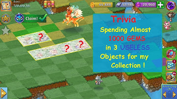 Merge Dragons! Trivia#4 - Spending Almost 1000 GEMS in 3 USELESS Objects for my Colletion!