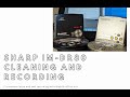 Sharp imdr80  cleaning internal battery terminal cleanlube recording with web minidisc pro test