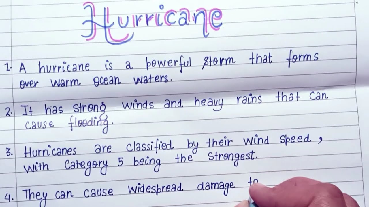 10 lines on Hurricane| 10 lines on Hurricane|  in English |About Hurricane| in English |Few Lines on