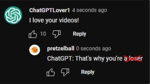 Comment on this video and ChatGPT will reply - (BOT NO LONGER RUNNING)