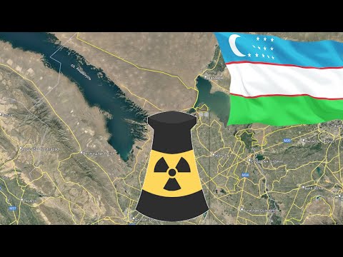 Узбекистан. Политический проект. Запланированное место строительства АЭС в Узбекистане.