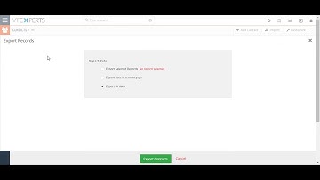 Exporting the records to CSV File in Vtiger 7