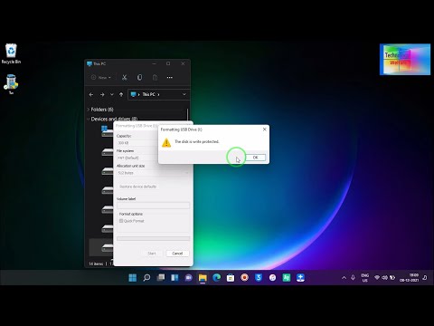 How To Fix Disk Write Protected Pendrive -Complete  Format 2022