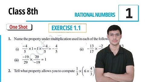 Class 8th maths l Exercise 1.1 l Chapter 1 l Rational number l NCERT l Cbse board 2025-2026