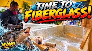 THE 900 GALLON TURTLE OASIS IS GETTING FIBERGLASSED! 😳🔥 | NO TURNING BACK NOW!
