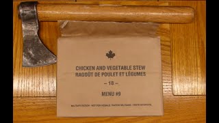 Canadian IMP - 2018 - Chicken and Vegetable Stew - Menu 9