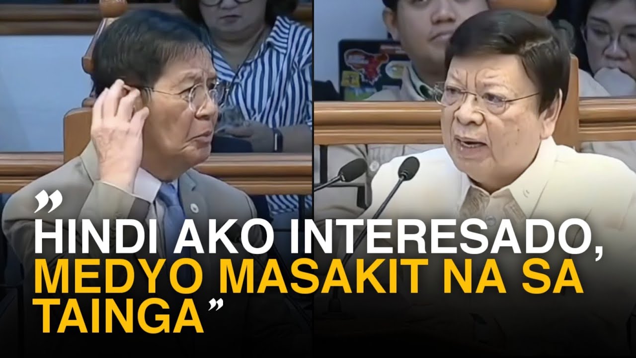 Mainit na Sagutan ni Marcoleta at Lacson sa sesyon ng Senado