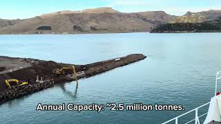 Coal Terminal Cashin Quay at Lyttelton New Zealand 