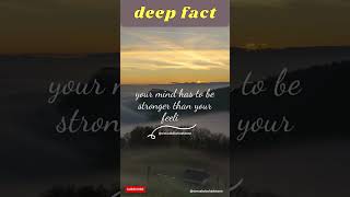 your mind has to be stronger than your feeling. #motivation #tiktok #shortvideo #life