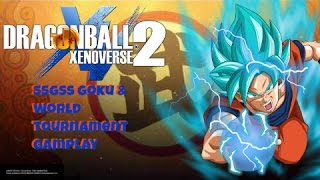 Dragon Ball Xenoverse 2:SSGSS Goku & Online World Tournament Gameplay