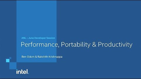 Aurora Early Adopter Series: Performance, Portability and Productivity