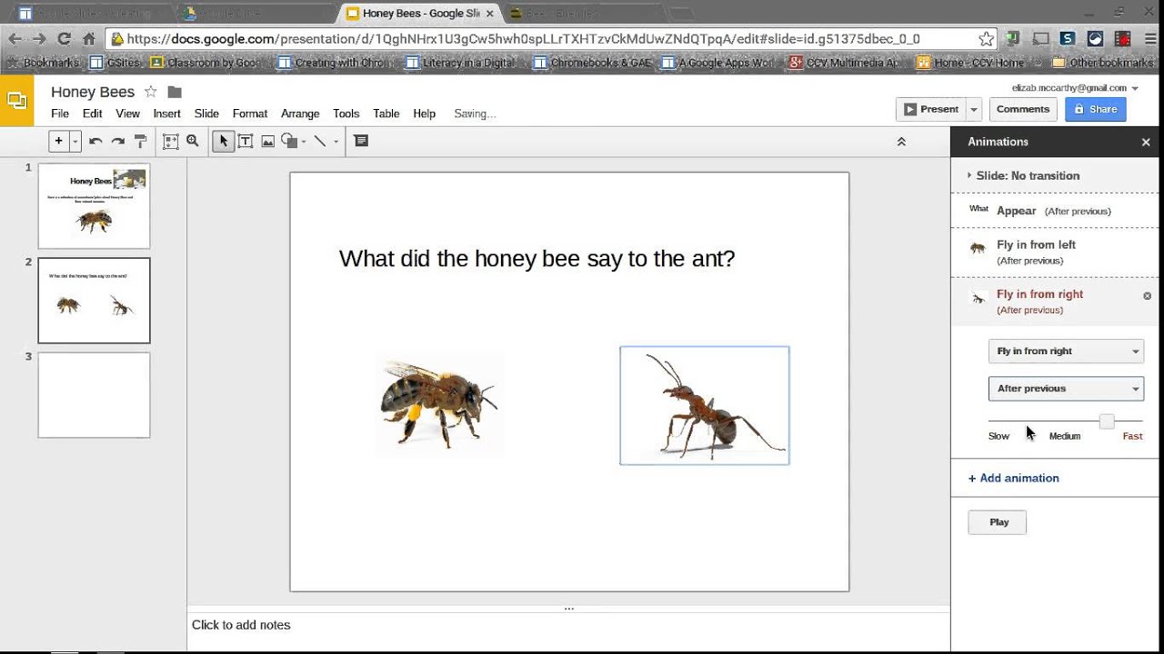 how to make animated presentation in google slides