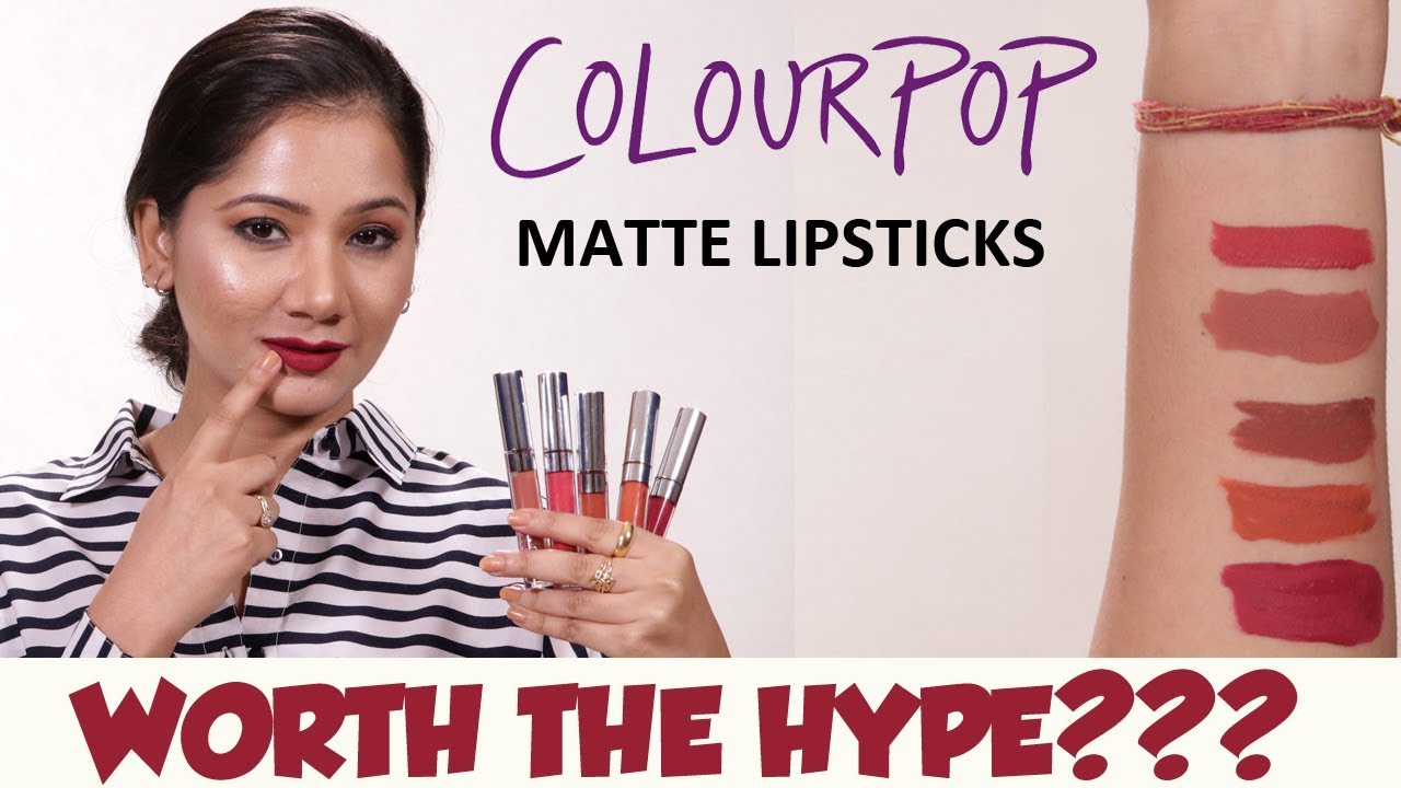 ColourPop Ultra Matte Liquid Lipstick HONEST Review & Swatches On Indian Skin | Pankhurie Mulasi