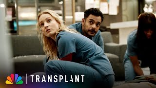 Mags' Patient Crashes Through a Window | Transplant | NBC