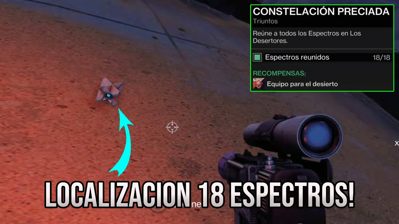 Localizacion de los 18 espectros *Triunfo constelacion preciada* - Destiny 2
