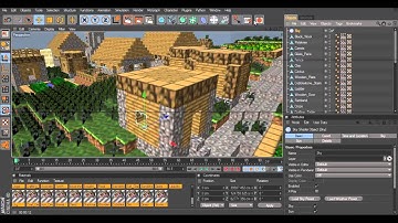Cinema 4D Tutorial - Creating a minecraft scene