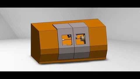 CNC Lathe Model & Animation (SolidWorks)