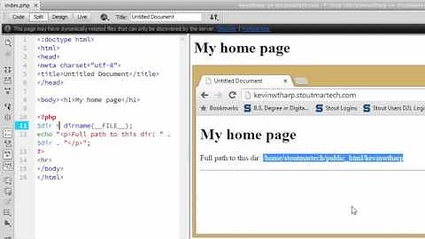 Determining & using your server relative path for includes