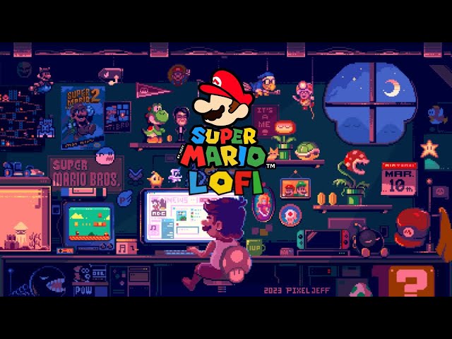 Super Mario 🍄 Lofi HipHop |best calm and relaxing Mix | Super Mario Bros - Art: @pixeljeff_design class=