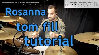 The 'Rosanna' tom fill explained (how to play - drum tutorial)