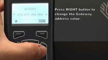 Zebra printer ZT230 How to change IP setting front menu - DIY