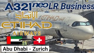 Etihad A321 LR Business Class | Abu Dhabi to Zurich
